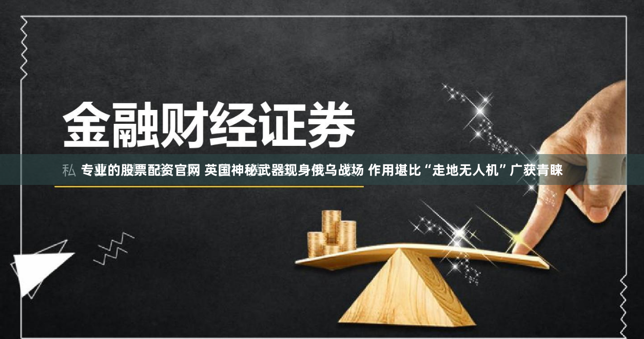 专业的股票配资官网 英国神秘武器现身俄乌战场 作用堪比“走地无人机”广获青睐