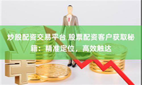 炒股配资交易平台 股票配资客户获取秘籍：精准定位，高效触达